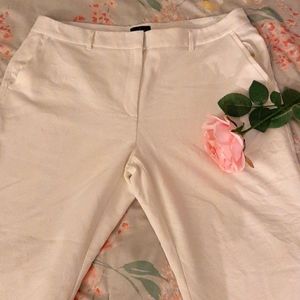 Talbots 14 ivory straight leg pants